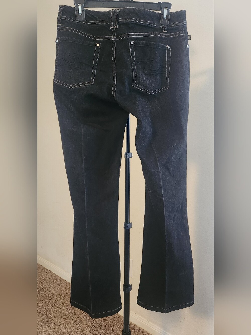 White House Black Market Dark Wash Bootcut Jeans - Picture 2 of 4